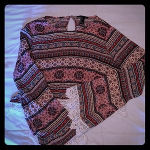 Forever 21 long sleeved crop top